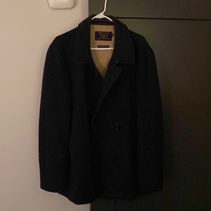 J. Crew pea coat. Black.  Great for the winter. Very warm and stylish.